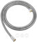 FEVONE Manguera ducha 1.75m flexo PVC chuveiro ducha liso plata & Negro, flexo de ducha de repuesto con conexiones de latón, conexión universal G 1/2 pulgadas ducha antitorsión