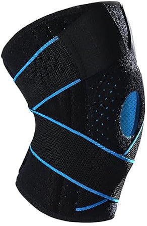 ACM IN SPAIN Rodillera rotuliana deportiva con soporte lateral y aro de gel | Rodillera para menisco y ligamento | Compresión y estabilidad para rodilla | Ajustable y transpirable neopreno