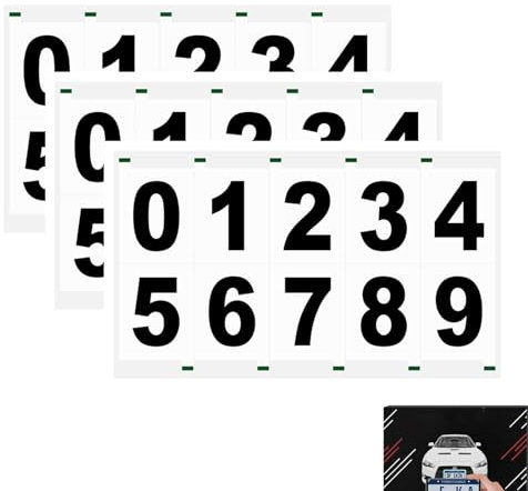 Nanofilm Nummernschild-Aufkleber, Vanish Plates Nummernschilder, Nummernschild, reflektierend, unsichtbar, digitaler Aufkleber (A,S)