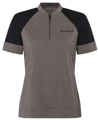 VAUDE Damen Women's Altissimo Q-Zip T-Shirt, Coconut, 46 EU