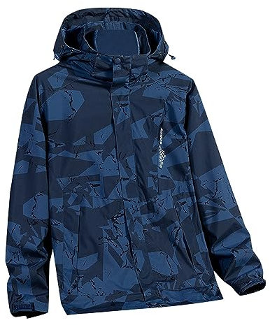 Generisch Outdoor Jacken Für Herren Schutzjacken Casual Storm Jacke Trend Sport Radfahren Outdoor Jacke für Männer Sportliches Basic Jacken Herrenmode (Blue, XL)