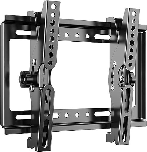 JXMTSPW Tilt TV Wall Bracket for 14-42 inch LCD LED OLED Flat Curved TVs up to 25kg,Low Profile Tilt TV Bracket Max VESA: 200x200mm 16 19 22 24 32 36 40 Ultra Slim Television Mount