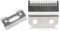 Wahl 8148 1006 Super Taper #8400 Lot de 2 lames de rasoir réglables à 2 trous pour tondeuse à cheveux Wahl Hair Clipper Magic Clip 8148 1006 Argenté