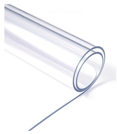 Mantel transparente impermeable, protector de mesa de PVC transparente, lona de vinilo transparente de 2 mm, protector de mesa de tela impermeable, mantel de plástico transparente lavable, for cocina,