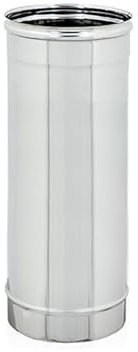ALLINOX Tubo In Acciaio INOX L500 mm Modulo Uscita Fumi Canna Fumaria Per Camino o Stufa MADE IN ITALY (DN 120)