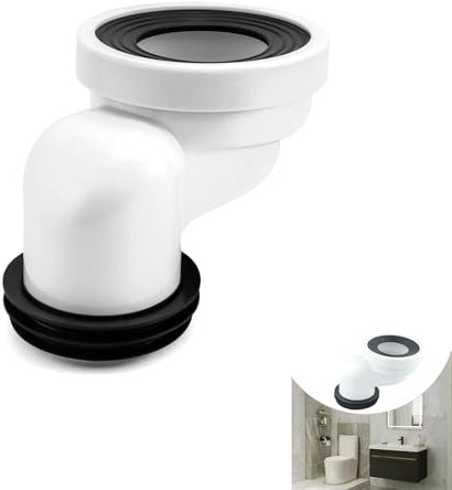 100mm Toilet Offset pan Connector PVC Waste Pipe Connector