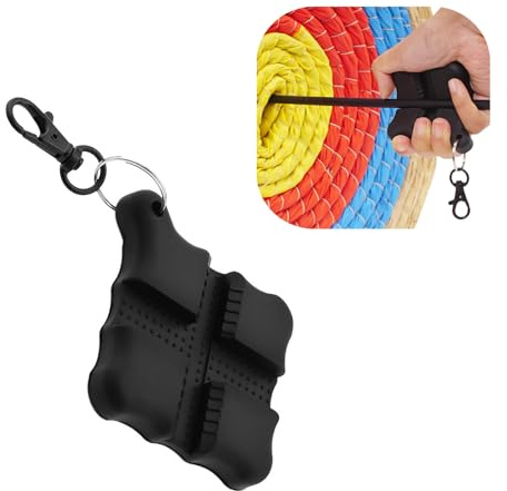 JLEivvi Arrow Puller Professional Archery Target Puller Silicone Archery Arrow Puller Archery Target Remover Gripper for Shooting Practice (Black)