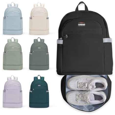 SZLX Gym Backpack for Women with Shoes Compartment & Wet Pocket Foldable Carry On Large Travel Laptop Backpack Waterproof Casual Daypack School Bag Sports Gym Bag for Swimming Yoga