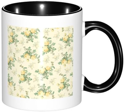 YXDVPALNE Decorazione floreale shabby chic, Tazza in ceramica Tazza da tè Tazze da caffè Tazza in ceramica 330 ml
