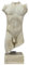 Griechische Statue, männlicher Körper, Torso, Kunststein, 31 cm