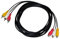LIFKICH Cable Adaptador De Video y Audio Macho Hembra Conectores Estéreo Para Tv Dvd y Vcr Compatible Dispositivos De Audio y Video Color Codificado Para Conexiones Rojas Blancas y