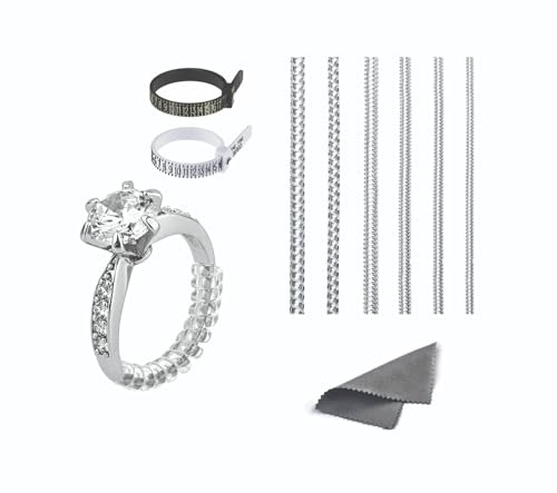 8 Pack Ring Adjuster for Loose Rings, Rings Snuggies Ring Size Adjuster