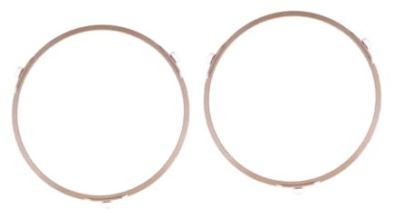 Mikrowellen Drehtellerring Ersatz 2 Stück Kunststoff Braun Rund | Ersatzstützring, Leicht und Langlebig, Erleichtert Drehung, für Glasdrehteller, Kompakte Bauform