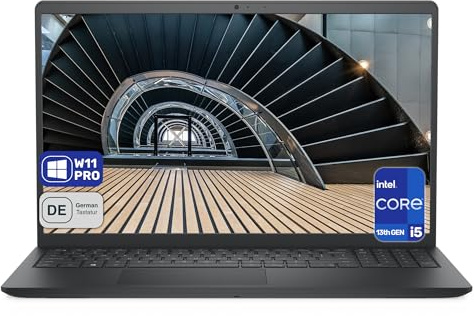 Dell Inspiron 3530 Business Laptop, Intel Core i5-1334U, 32 GB DDR4 RAM, 1 TB PCIe SSD, 15.6 Full HD (1920x1080) Display, Intel Iris Xe Grafikkarte, Backlit QWERTZ Tastatur, Windows 11 Pro, Schwarz