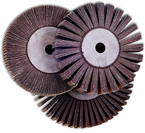TronicXL Lamellenscheibe Messerschleifer Schleifmaschine Schleifgerät Lamellenschleifer lamellenschleifscheibe (150 x 40 x 14 mm KORN 100)