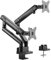 VIVO Premium Aluminum Full Motion Dual Monitor Desk Mount Stand with Lift Engine Arm, Fits Ultrawide Screens up to 35 inches, STAND-V102BB
