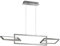 WOFI Pendelleuchte Muriel 3flg., nickel matt, 6133.03.64.9000
