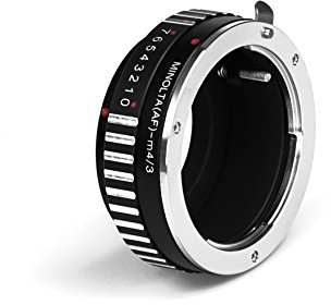 AF-M4/3 Objektivadapter kompatibel für Sony Minolta AF Objektiv an Micro 4/3 MFT Four Thirds Adapter