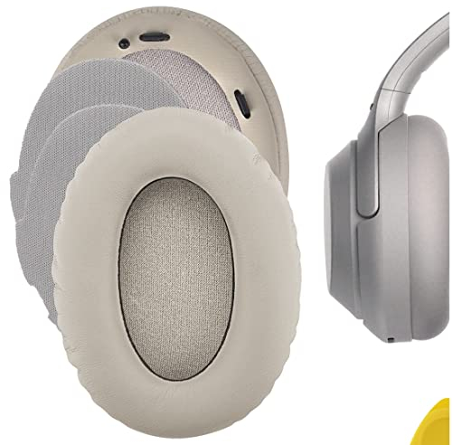 GEEKRIA QuickFit Ersatz-Ohrpolster Kompatibel mit Sony WH1000XM3, WH-1000XM3 Kopfhörer, Ersatz-Ohrpolster/Ohrmuschel/Ohrschutz, Headset Ohrpolster Reparaturteile (Gold)