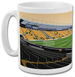 GroundDesigns Norwich City Football Mug Carrow RD Gift