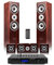Fenton 5.0 Home Cinema Surround Sound System in Walnut with AV-150BT Amplifier – Wireless Bluetooth Home Theatre System & Speakers for Immersive Audio, HiFi Cinema & Karaoke