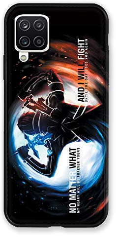 Cokitec Schutzhülle für Samsung Galaxy A12 Manga SAO Sword Art Online Fight Mehrfarbig