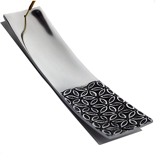 Berk Räucherstäbchen Halter Modern aus purem Metall *Blume des Lebens* - sehr hochwertiges Räuchergefäß für das Zuhause