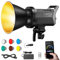 Godox Litemons LA200Bi 230w Tageslicht Videoleuchte,5600K Bi-Color Studio Dauerlicht Fotografie, CRI 96+ TLCI 97+,101000lux mit 8 FX-Effekten Bowens Mount und APP-Kontrolle für Livestreaming,Video