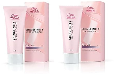 2er Wella Professionals Shinefinity 08/98 Cool Silver Pearl 60ml