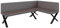 FURNISTAR Eckbank Akiko Metal X - Eckbankgruppe für Ihrem Esszimmer, Küche modern, Sitzecke, Essecke. Perfekt für Küche, Büro und Rezeption. Solide und Starke Verarbeitung. (196x128-Rechts-Soft30)