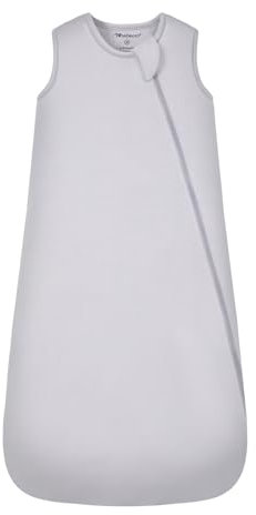 Mosebears Winterschlafsack Baby 2.5 Tog,Bambusfaser Baby Schlafsack, Extrem weich und warm(Light Grey,L(18-36 Monate))