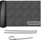 COOL AREA Brise Vue Occultant 150g/m² HDPE 1x6m Protection Solaire Anti-Tears Protection Vie Privée pour Jardin et Balcon, Fixations Incluses-Anthracite