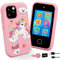 Smartphone Bambini - Telefono Cellulare Giocattolo Educativo per Bambina,Regalo per Bambini Dai 3 ai 12 Anni con 10 Giochi, Telecamera, Musicale, Sveglia, 32GB (Nuovo Stile)