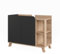 Vicco Mueble bajo Lavabo Karen, Sonoma/Antracita, 80 x 65 cm con 2 Puertas