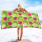 Toalla Playa Grande, Plantas Verdes Rosadas 150x200cm Toallas Playa de Secado Rápido Ultraligera Portátil, Toallas de Piscina Hombre Mujer Accesorios, Beach Towel para Piscina, Camping, Viaje Bs5291
