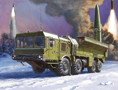 ZVEZDA 500785028 - 1:72 9K720 Iskander (SS-26 Stone), Modellbau, Bausatz, Standmodellbau, Hobby, Basteln, Plastikbausatz