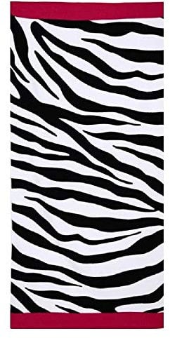 Beach Towels Extra Large 70X150cm Microfibre for Men and Women Great for Swim Spa Travel Yoga Sports Camping Sunbed Cover Bath or Shower at Home Zebra Stripe Print