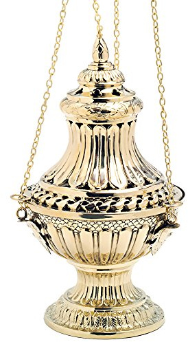 NKlaus hängegefäss für Damen Messing, Gold; Messing, 60cm Kette, 1 Stück | Höhe: 30cm; Durchmesser: 18cm; Gewicht: 1,9kg