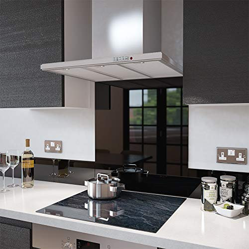 Glass Splashbacks Black - Made by Premier Range in 60cm Wide x 100cm High