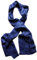 Posh Gear Herren Seiden Schal Satinecho, blau aus 100% Seide