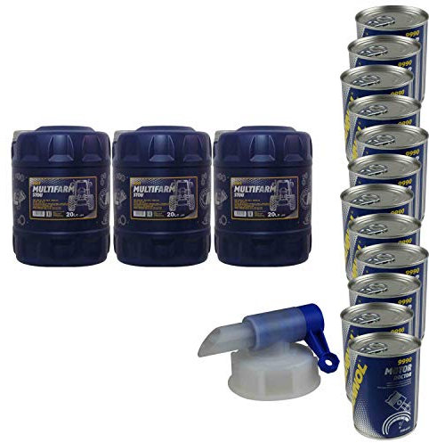 60L Motoröl MANNOL SAE 10W-30W Multifarm STOU 12xMotor Doctor