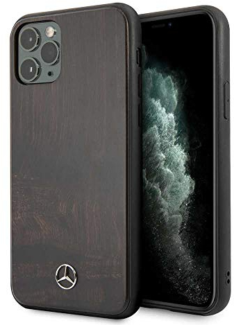 Mercedes-Benz Hülle aus der Wood Line Rosewood Serie für iPhone 11 Pro Max, braun, MEHCN65VWOBR