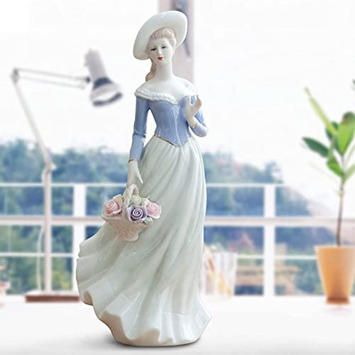 Cutfouwe Keramik Göttin Moderne Figur Skulptur Mädchen Porzellan Figuren Dekofiguren Wohnzimmer Tischdeko Handwerk Sammelfigur Deko,A