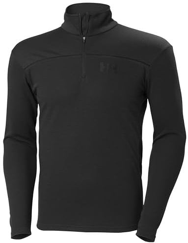 Helly Hansen Men's Hp 1/2 Zip Pullover Shirt, Ebony, L