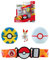 Pokémon Bandai Gürtel Clip 'N' Go – 1 Gürtel, 1 Quick Ball, 1 Premier Ball und 1 Figur 5 cm Flambino (Scorbunny) – Zubehör zum Verkleiden als Dresseur JW2716