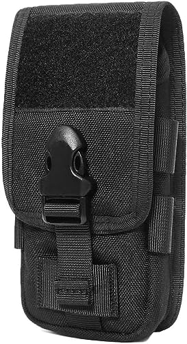 YONCONO Tactical Molle Phone Pouch, Double-layer Cellphone Holster EDC Tool Bag Military Waist Pack with Belt