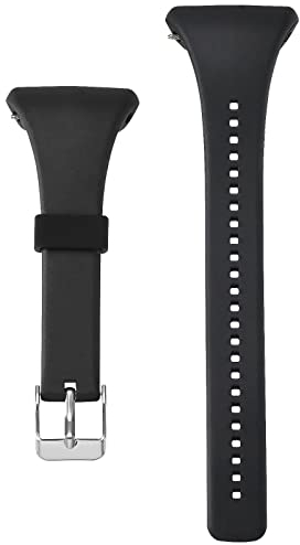 EMSea Silikonarmband Kompatibel mit Polar FT4 FT7 Fitness Tracker Verstellbares Uhrenarmband Smartwatch Schnellverschluss-Armband für 160~230 Mm Handgelenkgröße Schwarz