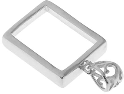HYCYYFC fabricación de Joyas Bandeja de ajustes de Plata de Ley 925, Accesorios for Colgantes de joyería DIY, Plata