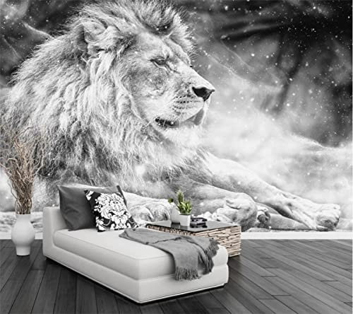 ZEALPLANT 3D selbstklebende Tapete Tier Löwe Wohnzimmer Schlafzimmer Wanddekoration PVC Aufkleber Wandbild Wandkunst