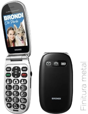 Brondi Telefono Cellulare AMICO COMFORT nero